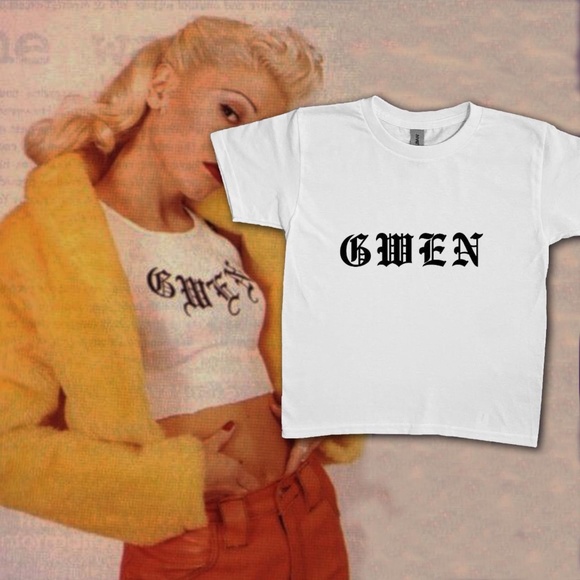 Hand Crafted Tops - Custom Gwen Stefani T Shirt